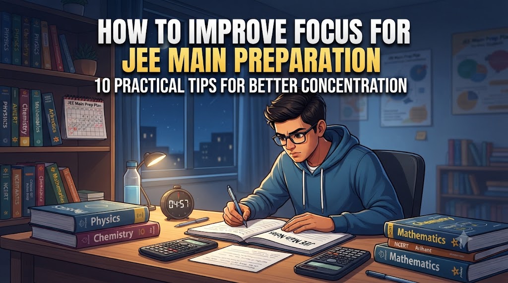 How to Improve Focus for JEE Main Preparation: 10 Practical Tips for Better Concentration